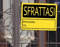 Sfratti, è allarme. In aumento il numero dei provvedimenti.