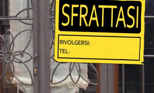 Sfratti, è allarme. In aumento il numero dei provvedimenti.