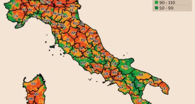 Catasto, mercato immobiliare fermo e Italia divisa dai metri quadri