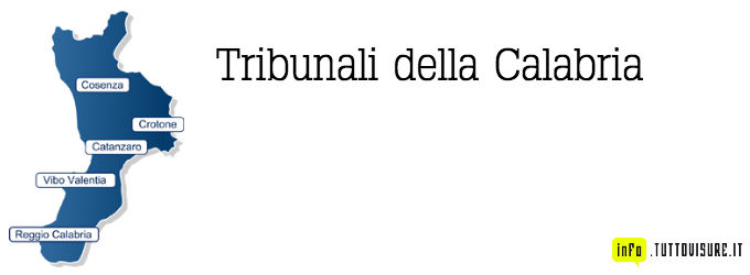 tribunali della Calabria