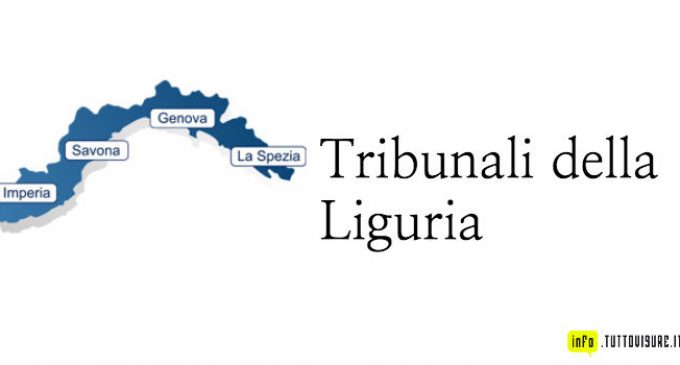 Tribunali della Liguria