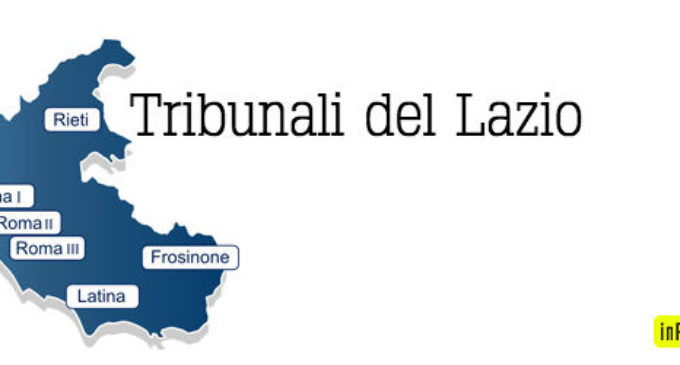 Tribunali del Lazio