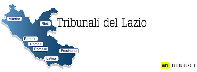 tribunali del Lazio