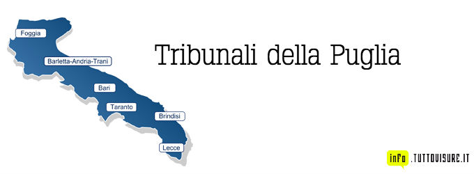 tribunali della Puglia