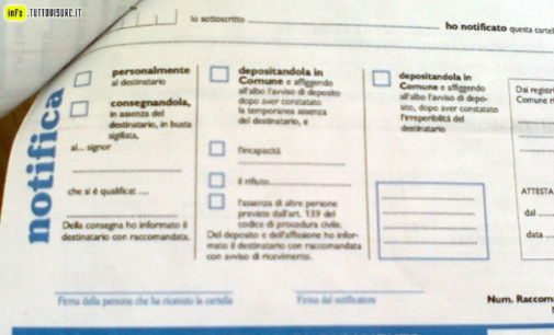 Equitalia, la cartella è nulla se notificata da un’agenzia di poste private