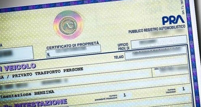 Abolizione PRA, entro febbraio verrà decretata la sua cancellazione